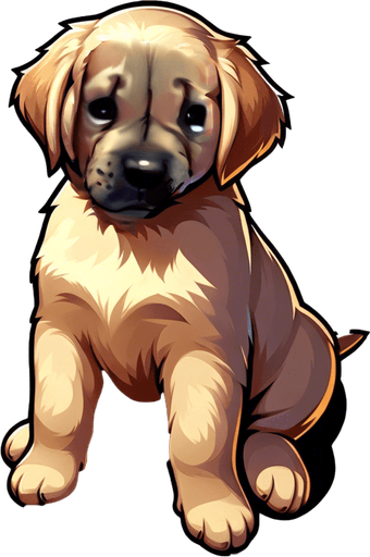 sad crying puppy