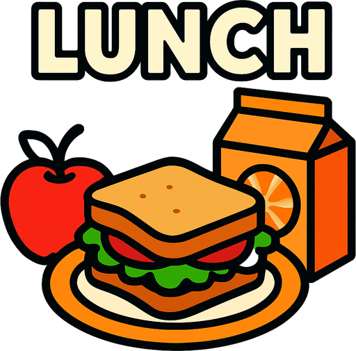 lunch.
In-Game asset.  2d.  High contrast.  No shadows
