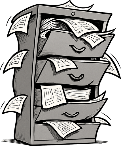 Squish the image like the cabinet is squeezing in on itself