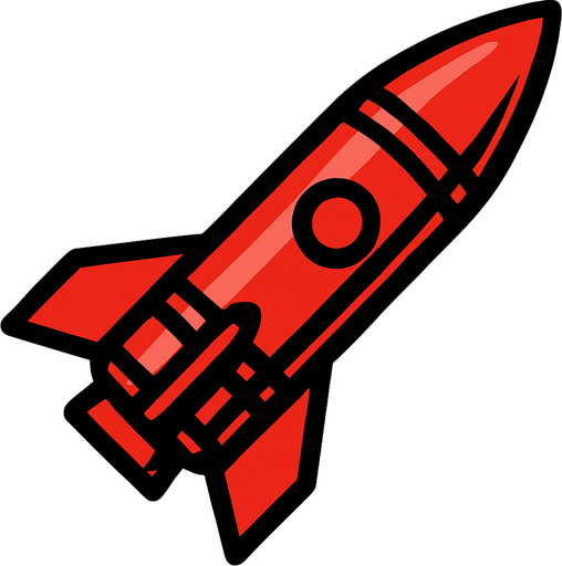 Red Missile.
In-Game asset.  2d.  High contrast.  No shadows
