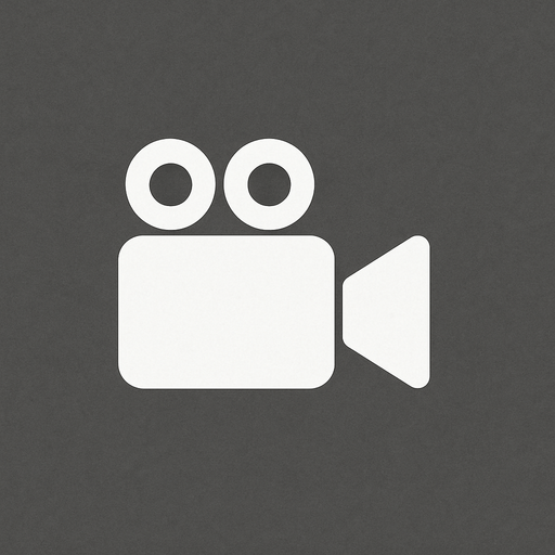 white video camera icon