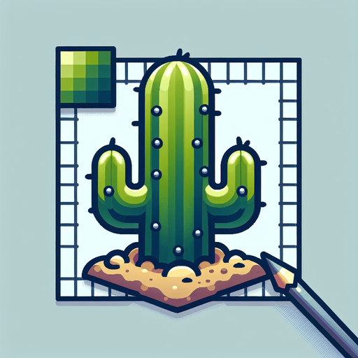 cactus.
Single Game Texture. In-Game asset. 2d. Blank background. High contrast. No shadows.