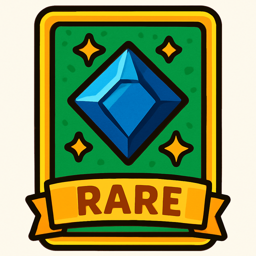 rare card.
In-Game asset.  2d.  High contrast.  No shadows