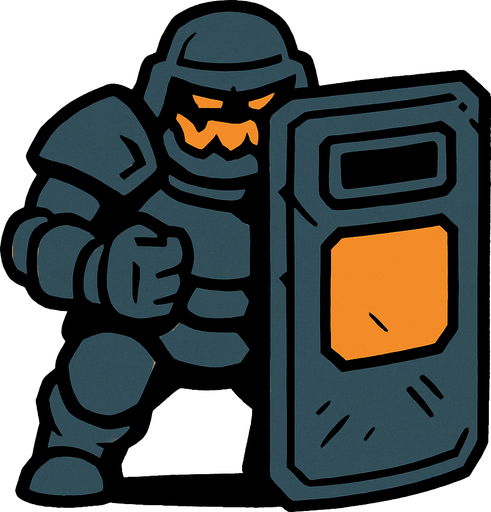 boss sketch ballistic shield.
In-Game asset.  2d.  High contrast.  No shadows