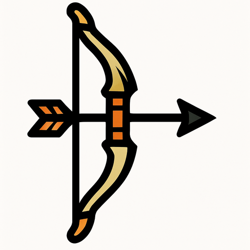 Bow: make it face 90 degrees
In-Game asset.  2d.  High contrast.  No shadows