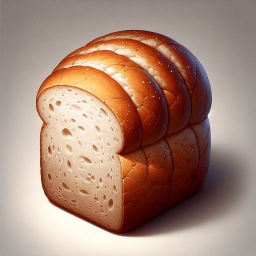 piece of bread.
Single Game Texture.  In-Game asset.  2d.  High contrast