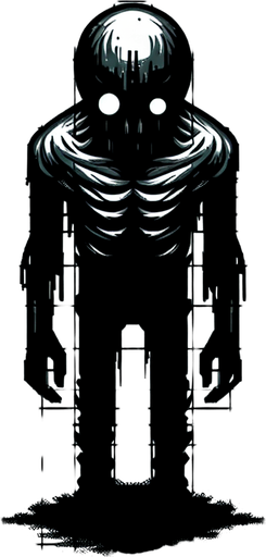 maak een horror player karakter van boven af
Single Game Texture. In-Game asset. 2d. Blank background. High contrast. No shadows.