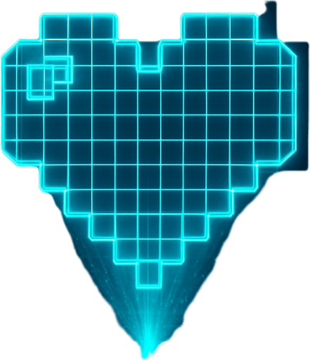 3d neon hologram cyberpunk projection grid