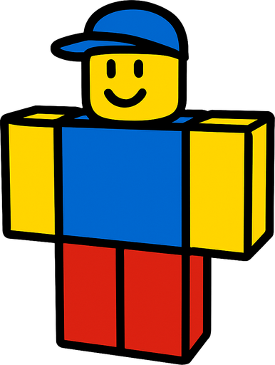 roblox player.
In-Game asset.  2d.  High contrast.  No shadows