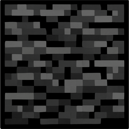 bedrock.
In-Game asset.  2d.  High contrast.  No shadows