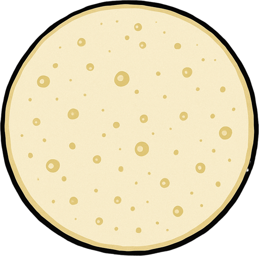 Raw pancake perfect circle 2d 2d 2d topdown view topdown view.
In-Game asset.  2d.  High contrast.  No shadows