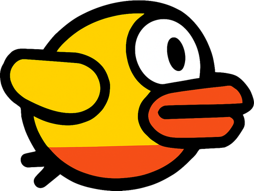 Make it flapy bird shape.
2d.  High contrast.  No shadows