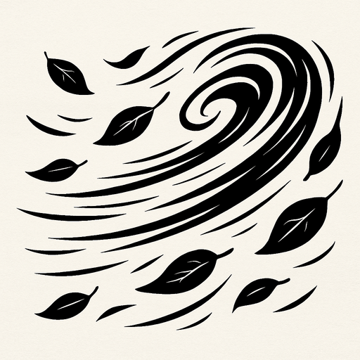 Vendaval, algo realista.
In-Game asset.  2d.  High contrast.  No shadows