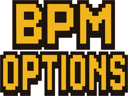 Change writing to the ''BPM OPTIONS'' pixel art
