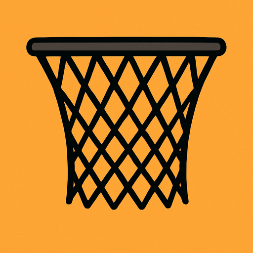 Basketball net. Just the net not the hoop side view 2d 2d side view just the not the hoop or backboard
In-Game asset.  2d.  High contrast.  No shadows