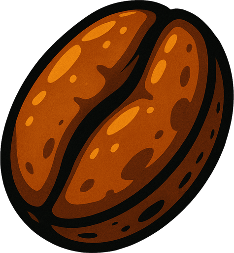robusta bean.
In-Game asset.  2d.  High contrast.  No shadows