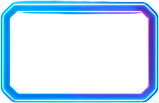 neon cyberpunk glowing empty notification text window overlay blue pink futuristic videogame 3d hologram Projection