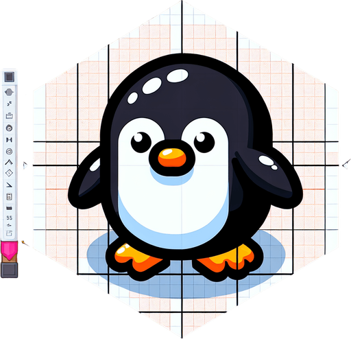 I need one penguin.
Single Game Texture. In-Game asset. 2d. Blank background. High contrast. No shadows.