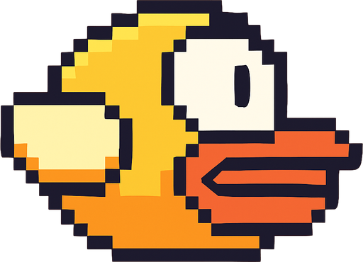 Make bird same like flappy bird.
In-Game asset.  2d.  No shadows