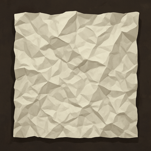 crumpled white paper.
In-Game asset.  2d