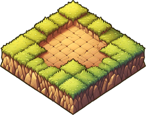 Field.
Single Game Texture.  In-Game asset.  2d.  Blank background.  High contrast.  No shadows