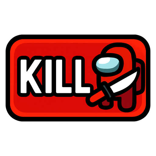 killButton among us.
In-Game asset.  2d.  High contrast.  No shadows