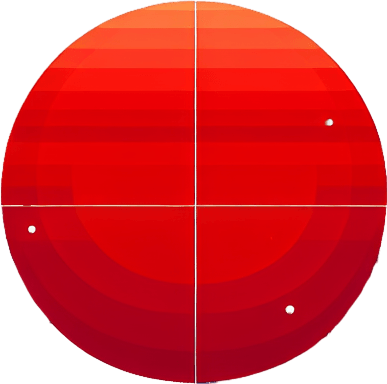 red circle.
Single Game Texture.  In-Game asset.  2d.  Blank background.  High contrast.  No shadows