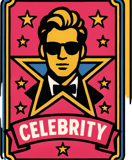 card back celebrity.
In-Game asset.  2d.  High contrast.  No shadows