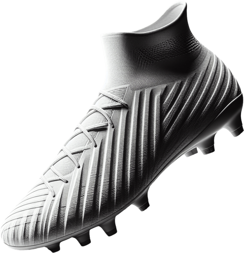 A foot ball boot.
Single Game Texture. In-Game asset. 2d. Blank background. High contrast. No shadows.