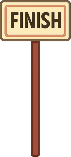 Finish cizgisi. No background. Transparent background. Blank background. No shadows. 2d. In-Game asset. flat