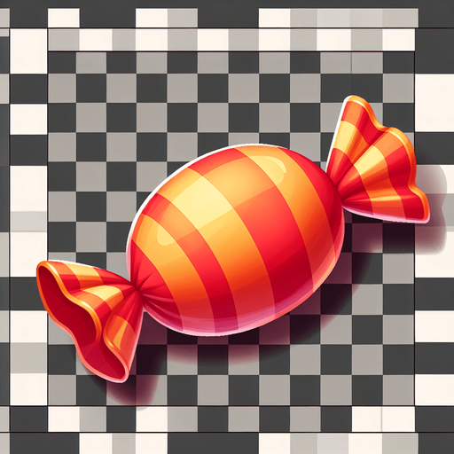 goccia caramella.
Single Game Texture. In-Game asset. 2d. Blank background. High contrast. No shadows.