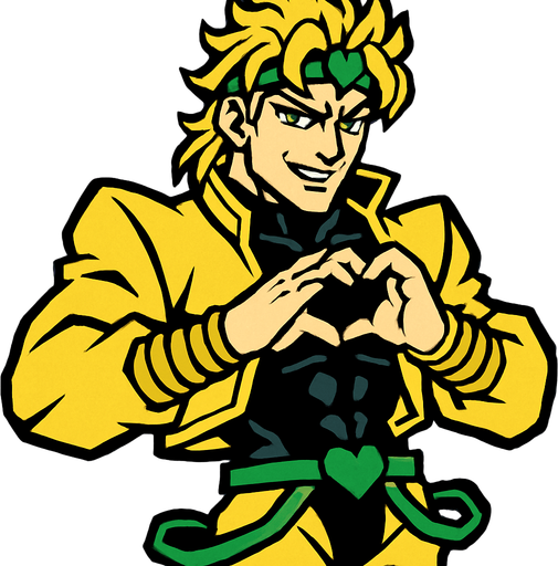 Dio.
In-Game asset.  2d.  High contrast.  No shadows