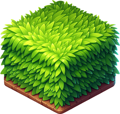grass.
Single Game Texture. In-Game asset. 2d. Blank background. High contrast. No shadows.