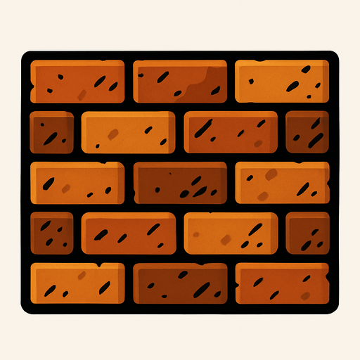 wall, 3d, yazısız.
In-Game asset.  2d.  High contrast.  No shadows