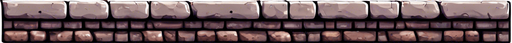 Same stone platform with irregular brick on the underside and some green slime.