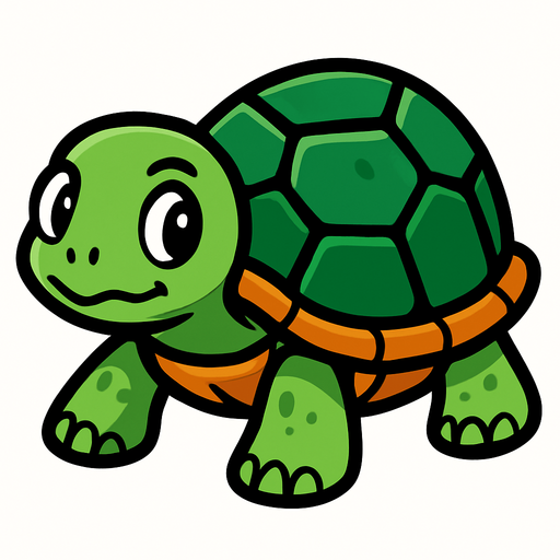 Turtle.
In-Game asset.  2d.  High contrast.  No shadows