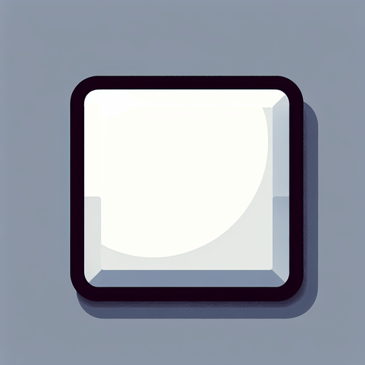 White square with small shade. 2d..
Single Game Texture. In-Game asset. 2d. Blank background. High contrast. No shadows.