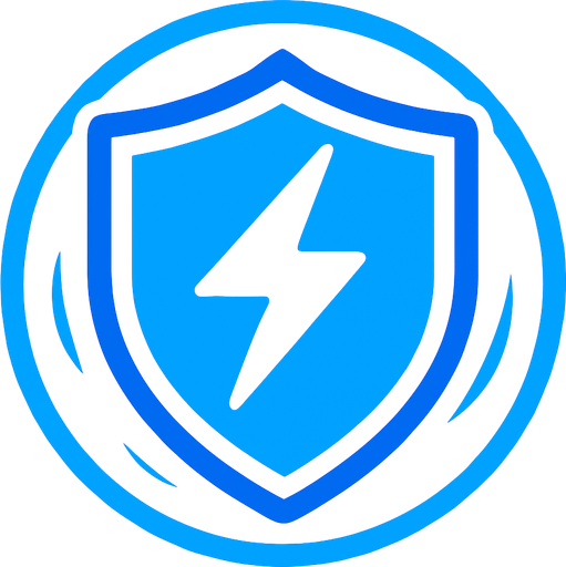 an Symbol for an Shield Force shield of electric power.
In-Game asset.  2d.  High contrast.  No shadows