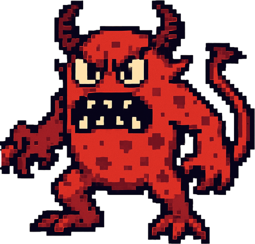Retro pixel style from arcade