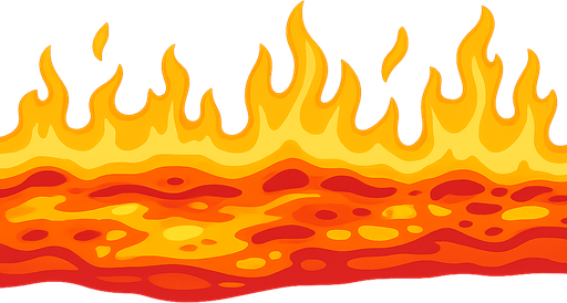 alev ve lav karışımı bir olsun. No background. Transparent background. Blank background. No shadows. 2d. In-Game asset. flat