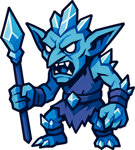 buzul goblin.
In-Game asset.  2d.  High contrast.  No shadows
