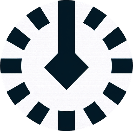 Hour hand. Vector. Simple 
Single Game Texture. In-Game asset. 2d. Blank background. High contrast. No shadows.