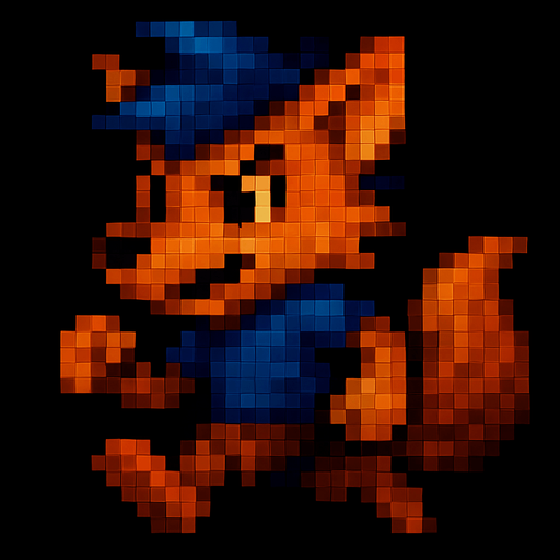 Corriendo, pixelart