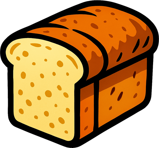 Bread.
In-Game asset.  2d.  High contrast.  No shadows