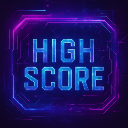Change this 'start game' button to 'High Score' button with cyberpunk + abstract style. Futuer.