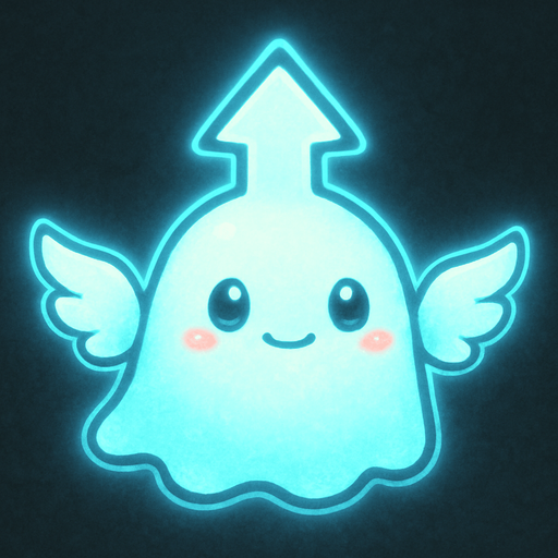 Kawaii winged neon ghost spirit creature style of Pokémon ghibli