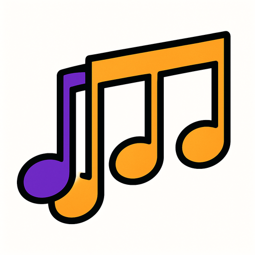 2D muzik notasi.
In-Game asset.  2d.  High contrast.  No shadows