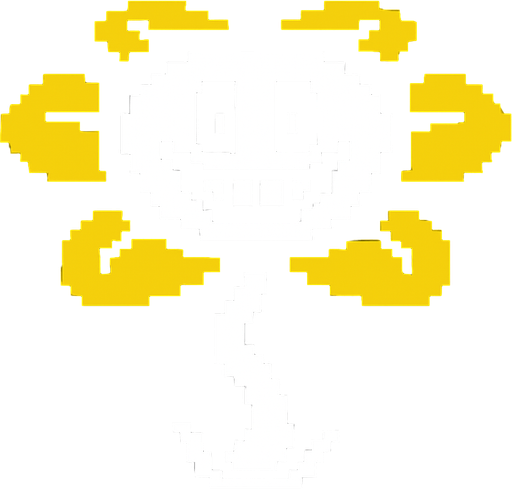 undertale oyunundaki flowey karakterini yap.
In-Game asset.  2d.  High contrast.  No shadows
