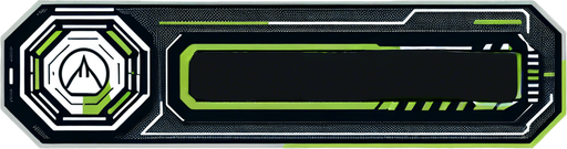 Just a black rectangle.