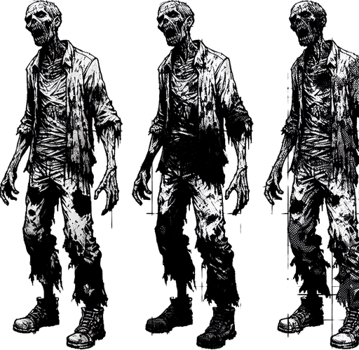 zombie top view gif.
Single Game Texture. In-Game asset. 2d. Blank background. High contrast. No shadows.